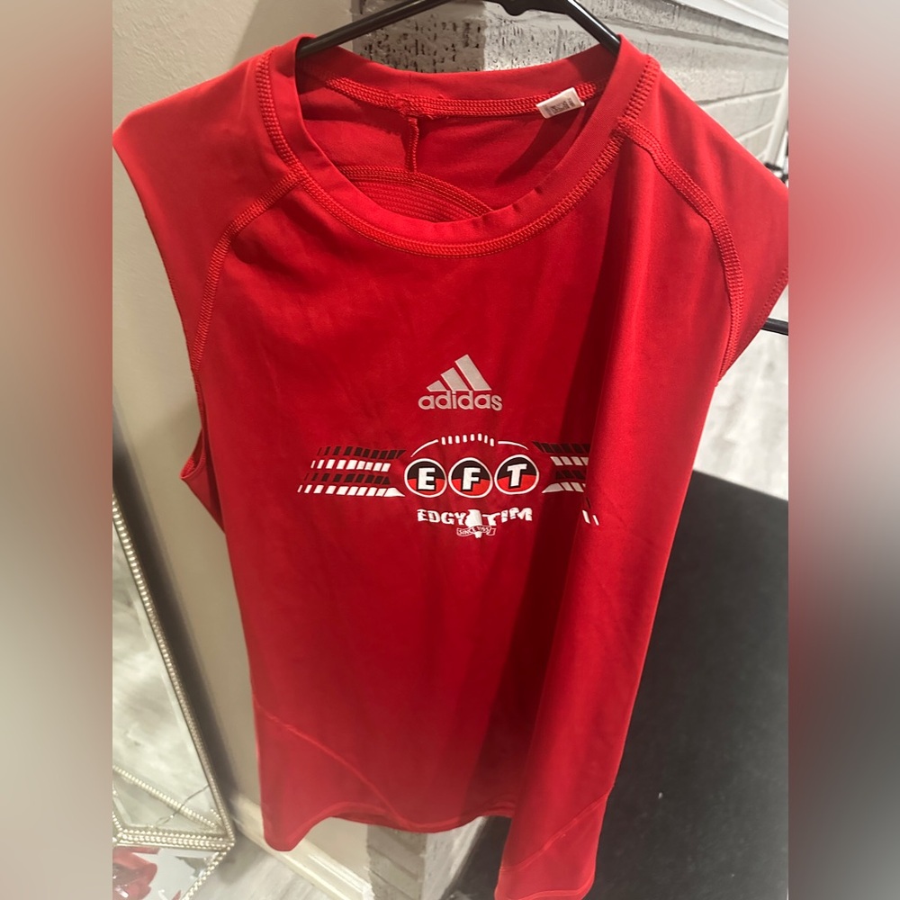 Adidas Alphaskin Red Tank Top